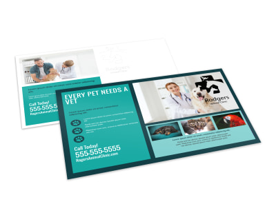 Veterinarian Postcard Template v5ruo7pytq preview