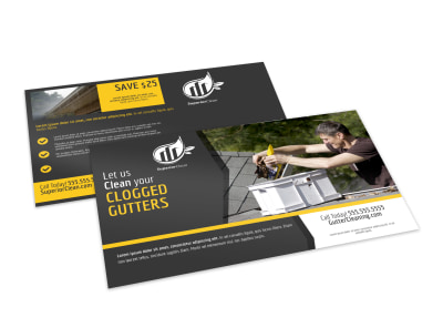 Gutter Cleaning Postcard Template auirbfuoou preview