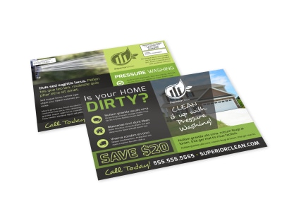 Pressure Washing EDDM Postcard Template tu96axrems preview