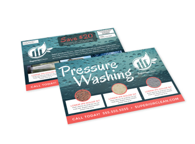 Pressure Washing EDDM Postcard Template fag9ux6jfe preview