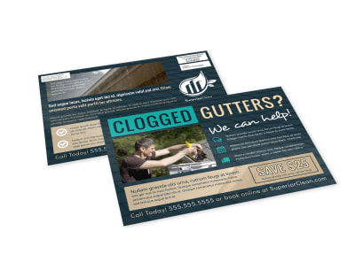 Gutter Cleaning EDDM Postcard Template 1cmleft31l preview