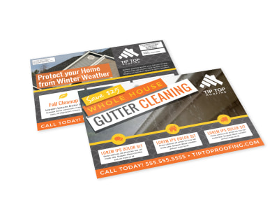 Gutter Cleaning EDDM Postcard Template o1oe0nw609 preview
