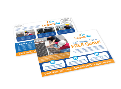 Free Estimates HVAC EDDM Postcard Template 5wrsgpkpo1 preview