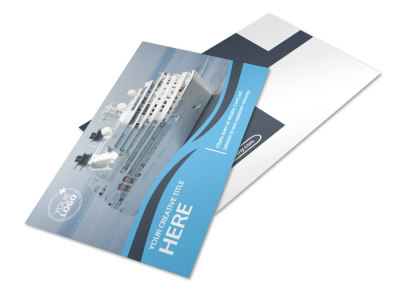 Cruise Ship Travel Postcard Template 2 preview