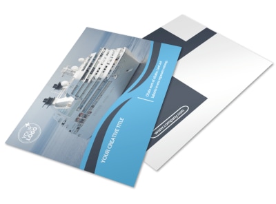 Cruise Ship Travel Postcard Template 2 preview