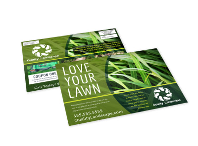 Lawn Care EDDM Postcard Template j9ygtkw8wt preview