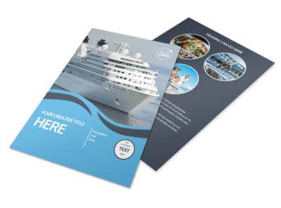 Cruise Ship Travel Flyer Template 3 preview