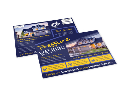 Pressure Washing EDDM Postcard Template k1y9p8l3dm preview