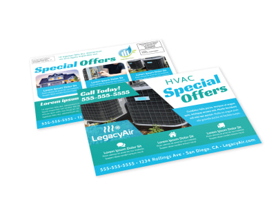 Special Offers HVAC EDDM Postcard Template l53wcn15ok preview
