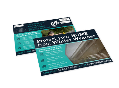 Gutter Cleaning EDDM Postcard Template 6pl138cilx preview