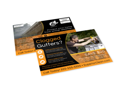 Gutter Cleaning EDDM Postcard Template pf7a5gmf08 preview