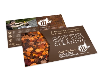 Gutter Cleaning Postcard Template k0c0n2n6lr preview