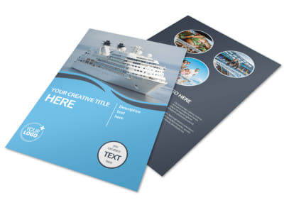 Cruise Ship Travel Flyer Template preview
