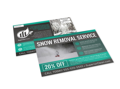 Snow Removal EDDM Postcard Template fbhn5dn5hd preview