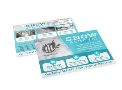 Snow Removal EDDM Postcard Template ajn3l576gr preview