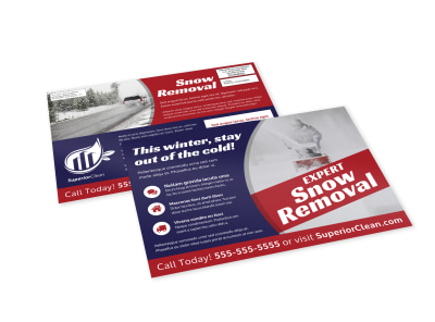 Snow Removal EDDM Postcard Template gqc15t8s85 preview