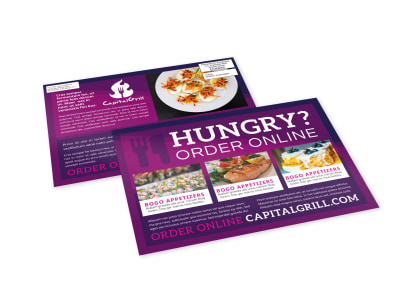 Order Online Restaurant EDDM Postcard Template 5ej7ta3cmt preview