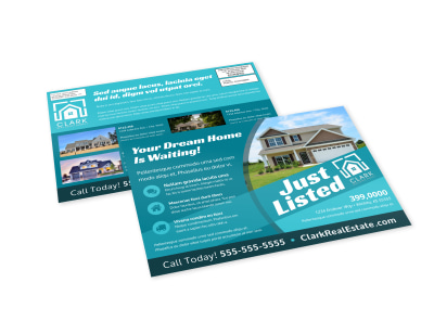 Just Listed Real Estate EDDM Postcard Template ueuoxt60ez preview