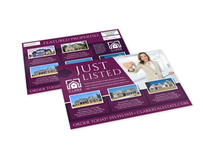Just Listed Real Estate EDDM Postcard Template a85lnlm56t preview
