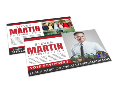 Political Campaign Postcard Template 87bw7qys00 preview