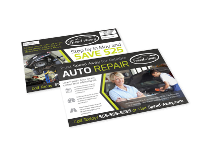 Auto Repair EDDM Postcard Template mhwnkcyd1y preview