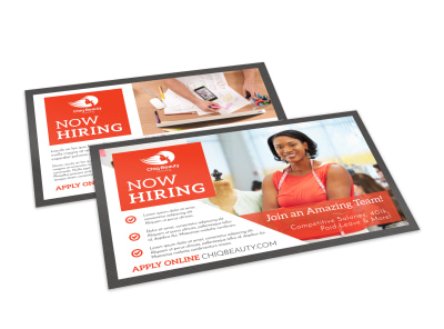 Now Hiring Postcard Template xrnqcbft47 preview