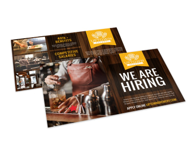 Now Hiring Postcard Template ilbclauf0f preview
