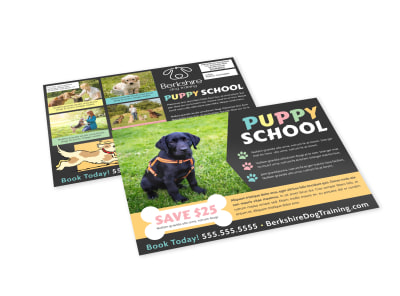 Dog Training EDDM Postcard Template wz782iq52f preview