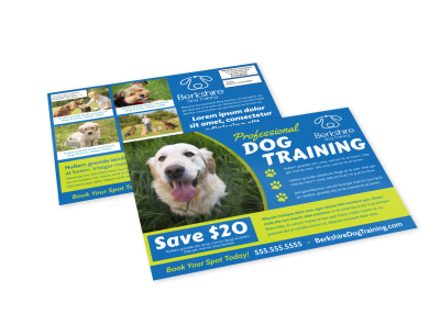 Dog Training EDDM Postcard Template 3heb3vj04k preview