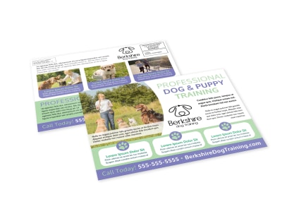 Dog Training EDDM Postcard Template 4sr2c1qvy4 preview