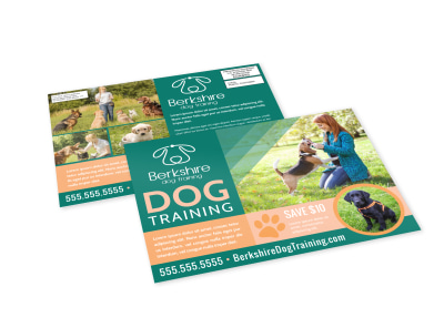 Dog Training EDDM Postcard Template hi9mepu5eg preview