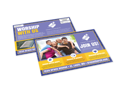Join Us Church EDDM Postcard Template g2aqwgiy59 preview