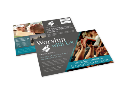 Join Us Church EDDM Postcard Template fz8i5ddtzq preview