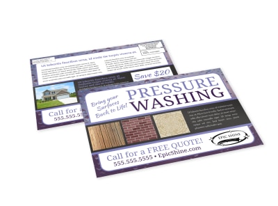 Pressure Washing EDDM Postcard Template v8ntviwowz preview