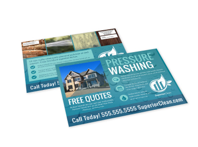 Pressure Washing EDDM Postcard Template sq6mketfgm preview