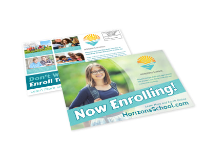 School Enrollment EDDM Postcard Template fc857igtcv preview
