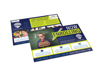 School Enrollment EDDM Postcard Template m0u1vro7z9 preview