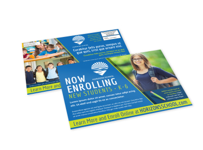 School Enrollment EDDM Postcard Template a7ny5l1k8f preview
