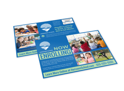 School Enrollment EDDM Postcard Template 0ljrjzp7v5 preview