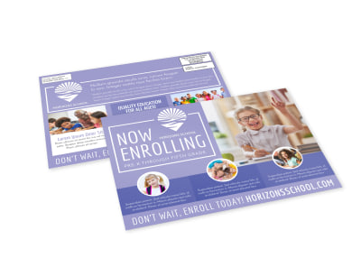 School Enrollment EDDM Postcard Template 5ts41187qg preview