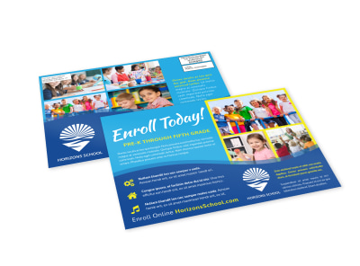 School Enrollment EDDM Postcard Template 1h7ekofxp3 preview