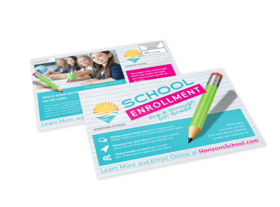 School Enrollment EDDM Postcard Template 54zcj0qzeu preview