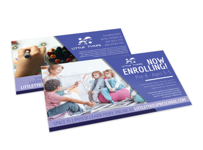 School Enrollment Postcard Template 3yf5ydzhj5 preview