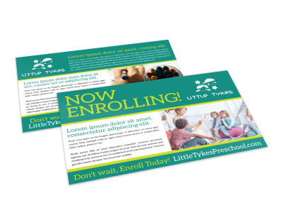 School Enrollment Postcard Template ocgyer8v1i preview
