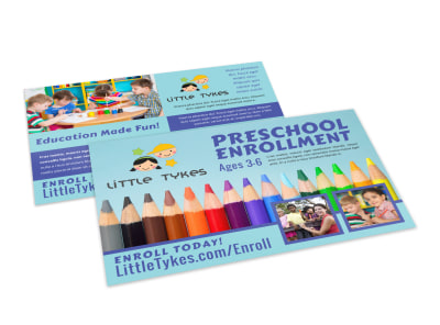 School Enrollment Postcard Template 13iu40fvhb preview
