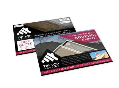 Roofing EDDM Postcard Template g5x62issil preview