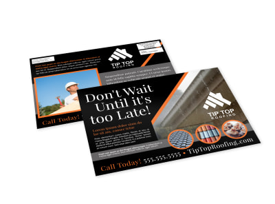 Roofing EDDM Postcard Template vc9dt25w16 preview