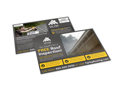 Roofing EDDM Postcard Template ctc5wx833c preview