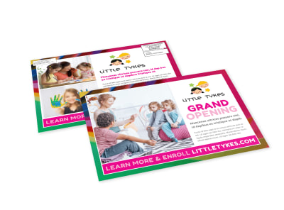 Daycare Grand Opening EDDM Postcard Template jnfazpzyr8 preview