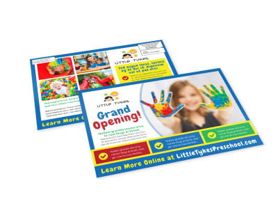 Daycare Grand Opening EDDM Postcard Template 1fkkqt5z5a preview